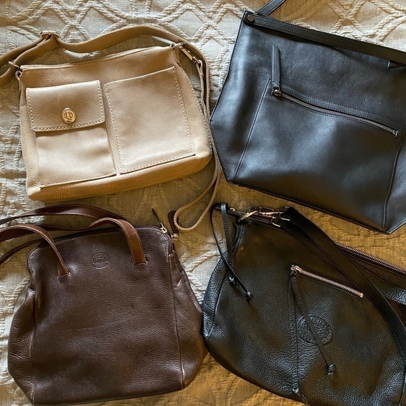 Ecco Black Leather Tote Bag - Picture 9 of 13